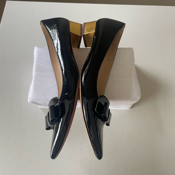 Kate Spade New York Gold Block Heel Shoes 9.5 - Picture 7 of 9